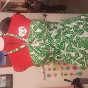 Strapless halter dress